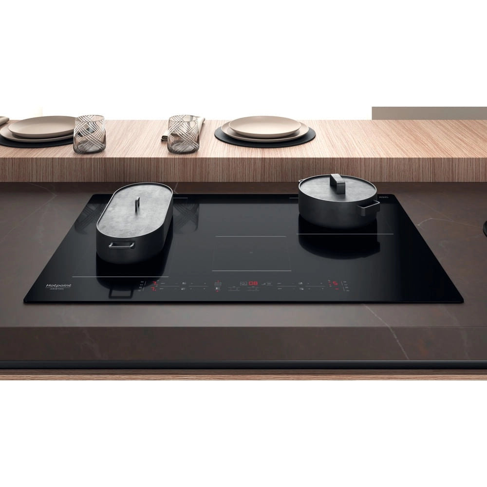 Piano A Induzione Hotpoint HB 0577B NE 4 Fuochi (L77xP51) Vetroceramica Nero