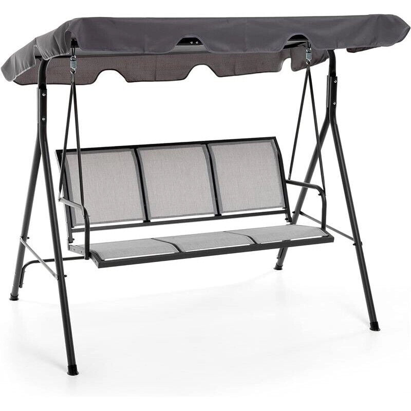 DONDOLO OCEAN 3 POSTI GRIGIO170 X 118 X 155 CM CON SEDUTA E SCHIENALE IN TEXTILENE