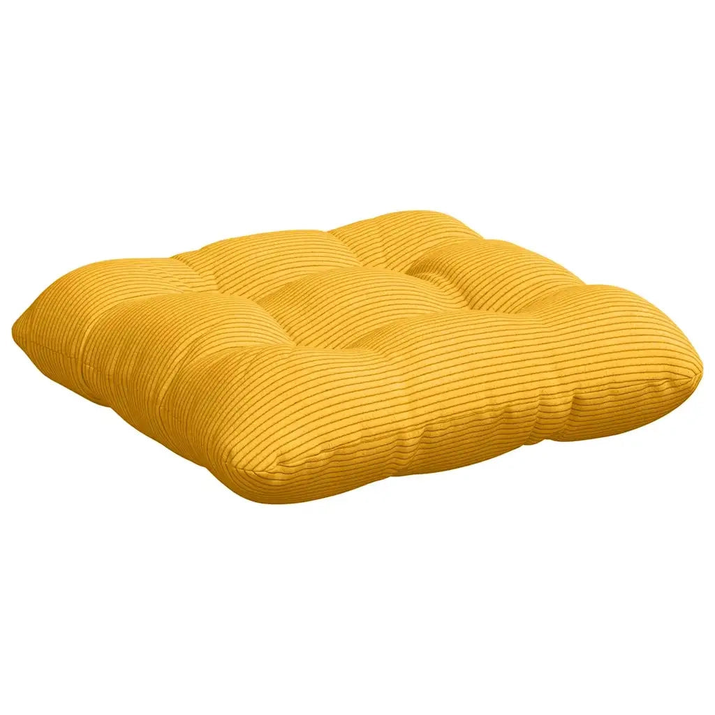 Cuscini per Seduta 4 pz | Cuscini per sedie Giallo Chiaro 40 x 40 cm