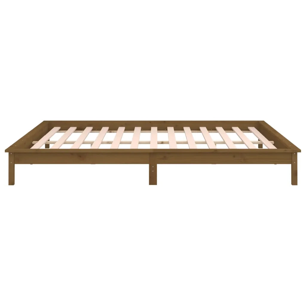 Giroletto con LED senza Materasso Ambra 160x200 Legno Massello