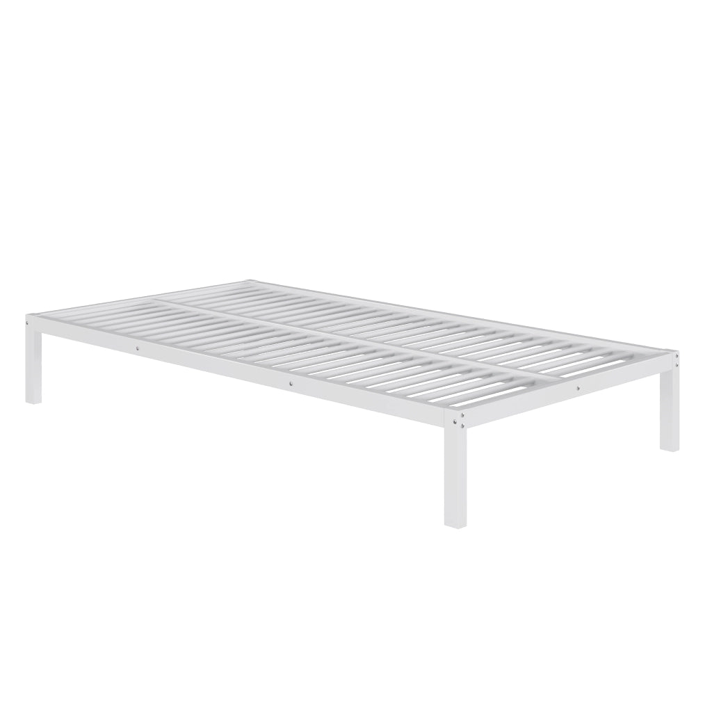 Letto a soppalco 90x200 cm con scrivania; ripiani e guardaroba in MDF e metallo bianco