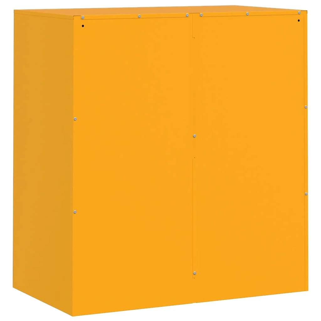 Credenza Giallo Senape 67x39x73 cm in Acciaio 841676
