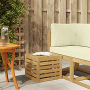 Set di divani da esterno Bianco 35 x 38 x 37 cm