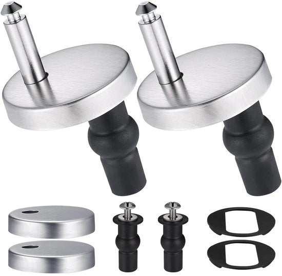 Supporto per seduta di toilette, 2 pezzi supporto per seduta di toilette, supporto per seduta di toilette da sopra, supporto per coperchio di toilette adatto come sostituzione per sedute di toilette difettose o vecchie