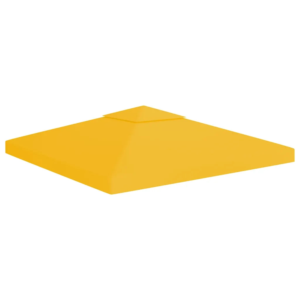 Copertura Superiore per Gazebo a 2 Strati 310 g/mÂ² 3x3 m Gialla cod mxl 71063