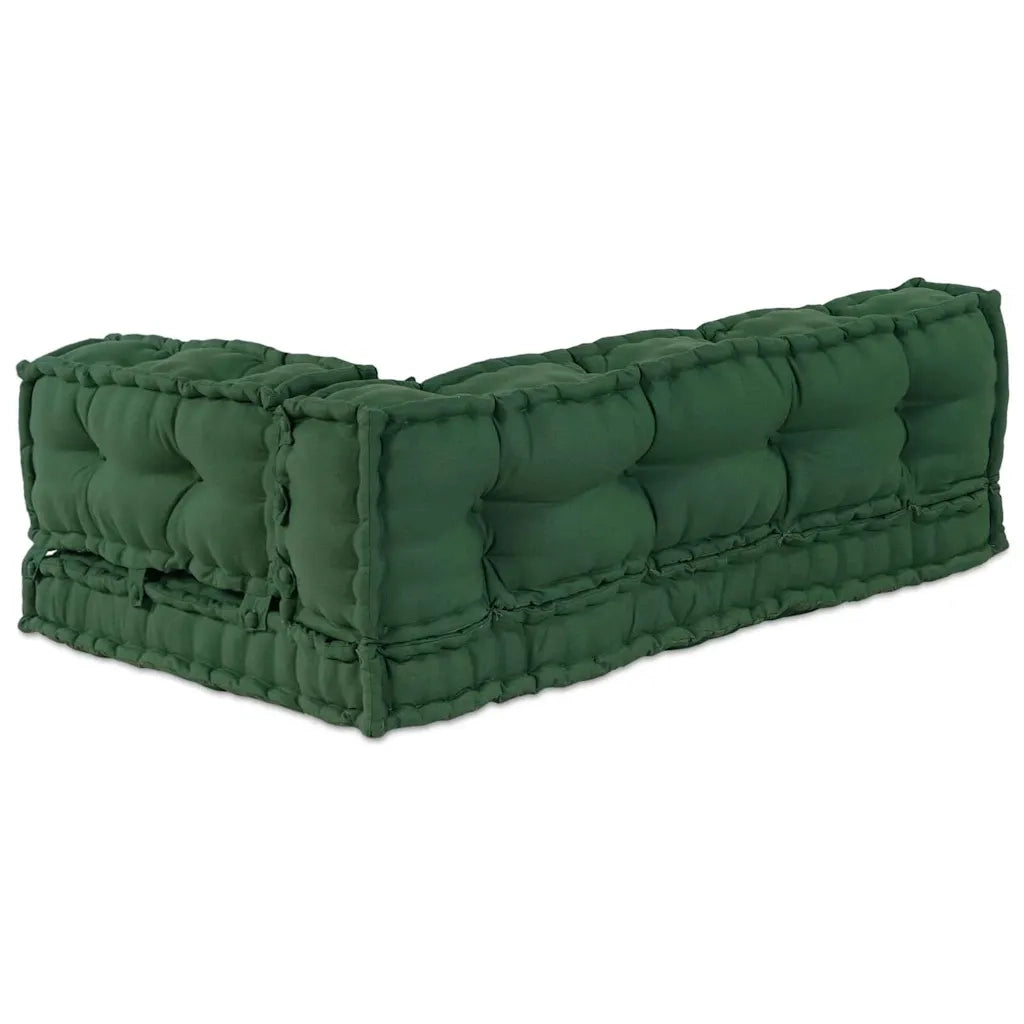 Cuscino per Divano Pallet 3 pz | Cuscini per sedie Verde 120 x 80 x 38 cm Tessuto
