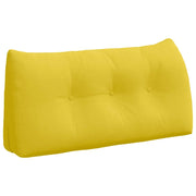 Cuscino per Schiena | Cuscino dorsale Giallo Chiaro 100 x 24 x 50 cm Tessuto