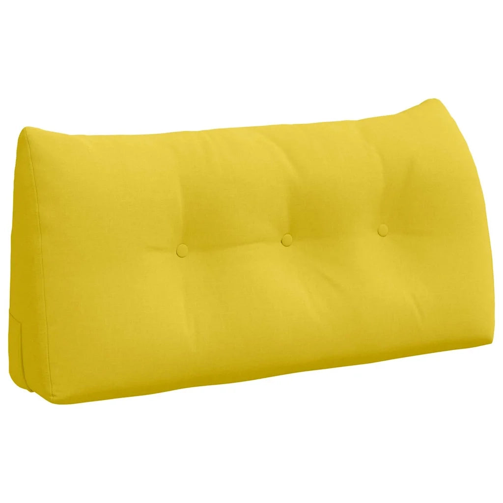 Cuscino per Schiena | Cuscino dorsale Giallo Chiaro 100 x 24 x 50 cm Tessuto