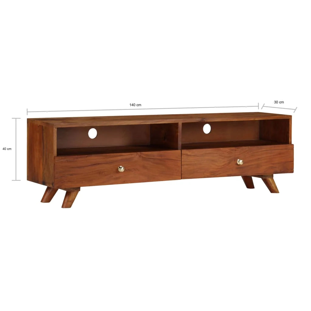 Mobile TV/credenza design pratico legno massello di recupero 140 cm 2502158