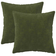 Cuscino con cuscino HEERLEN 2 pz Verde Fleece in microfibra 927106