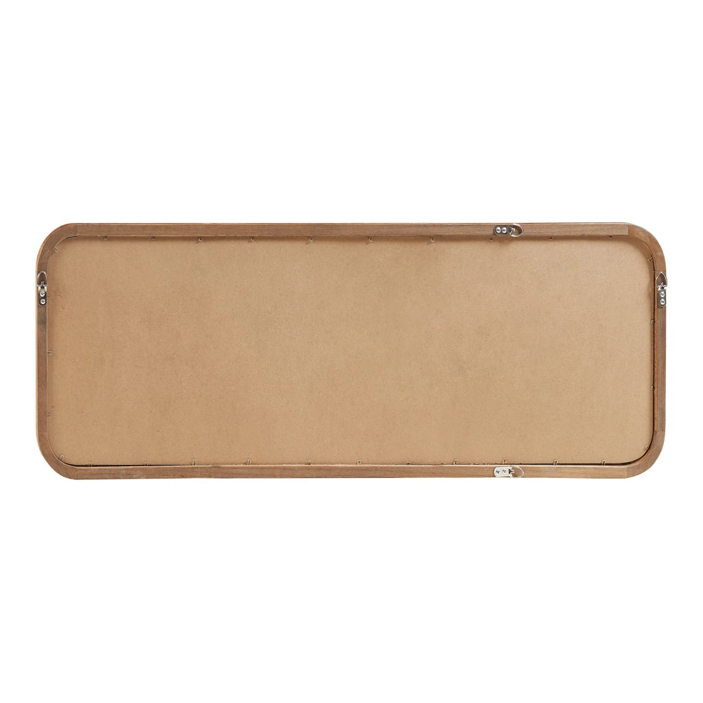 Specchio decorativo moderno da parete 120 x 40 cm marrone 03_0010187