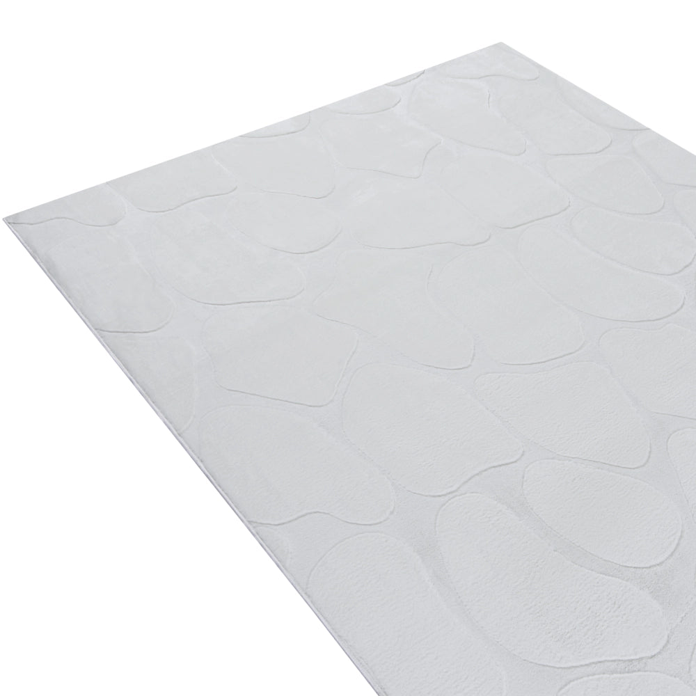 Tappeto decorativo rettangolare in jacquard, 160 x 230 cm, tortora design elegante