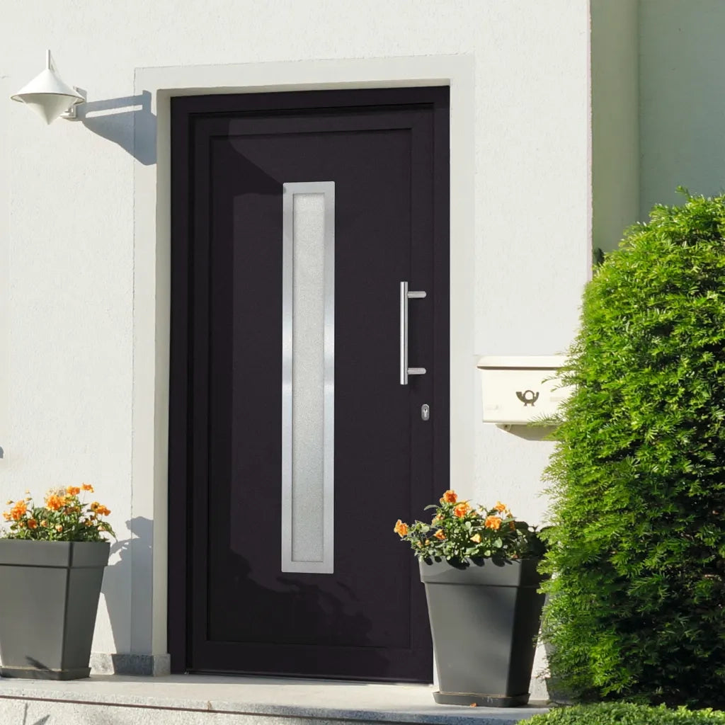 Porta di Ingresso Antracite 98x200 cm cod mxl 56264