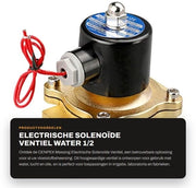 Vitello elettromagnetico adatto per acqua - 1/2 pollice - aria - per uso con olio - 220V - adatto per diverse applicazioni - compatta forma compatta