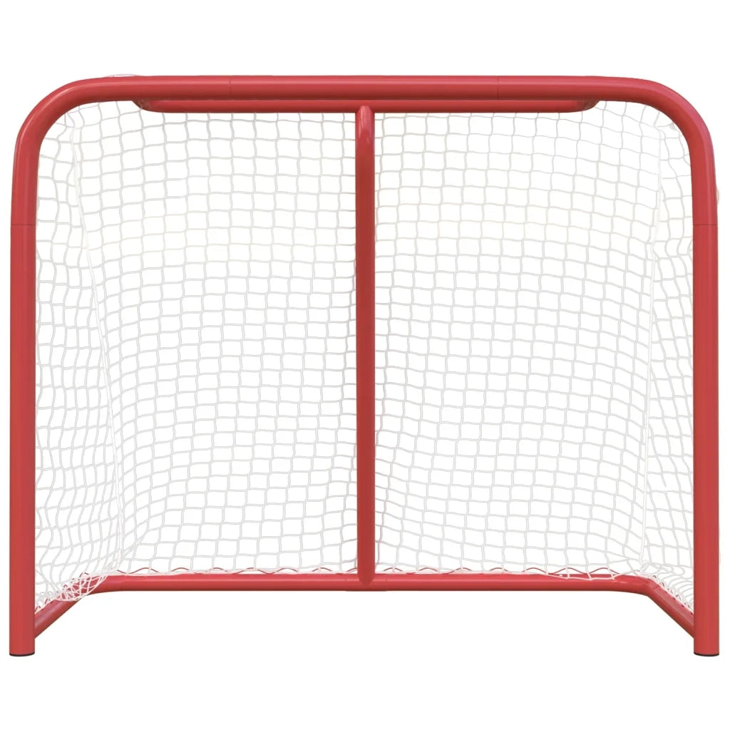 Porta da Hockey Rossa e Bianca 183x71x122 cm in Poliesterecod mxl 128445