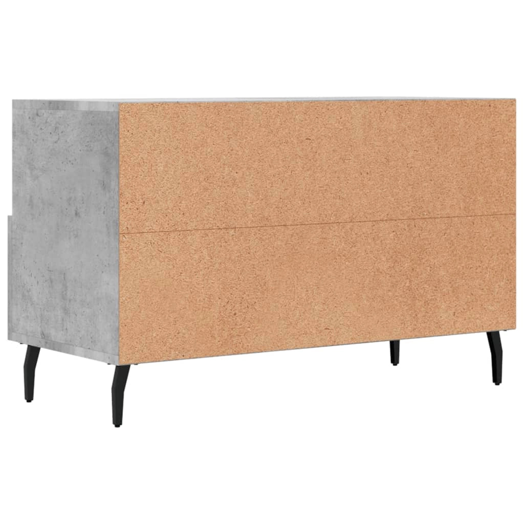 Mobile TV multimediale mensola TV credenza TV sala da pranzo soggiorno camera da letto 80 x 36 x 50 cm legno ingegnerizzato grigio 02_0026304