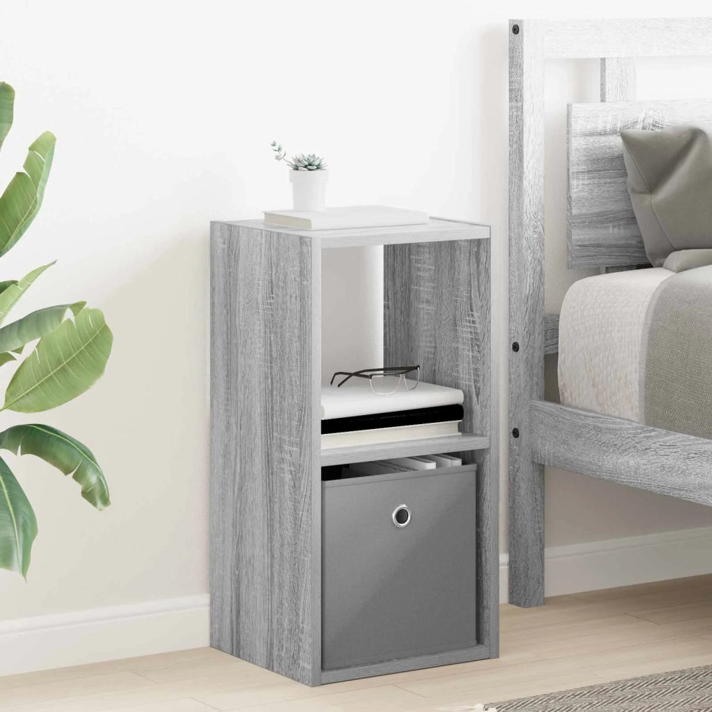 Comodino Grigio Sonoma 30,5 x 27 x 59,5 cm Legno multistrato