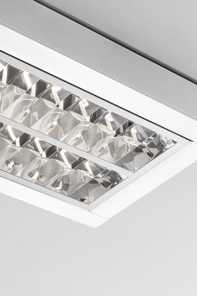 BILL EVO - Sospensione LED 58W 4000K CRI90 UGR19 - Lampada a sospensione in acciaio bianco - Rossini Group