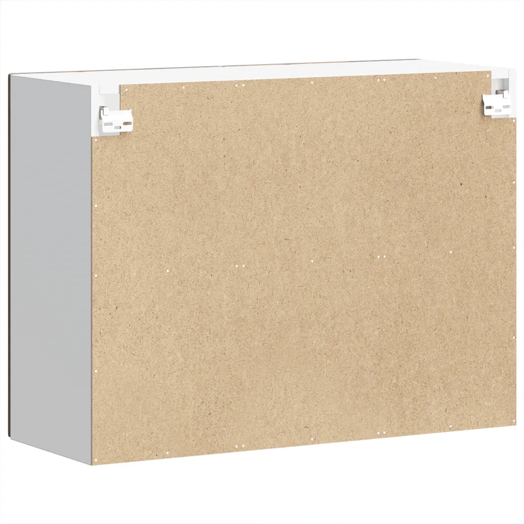 Pensile da Cucina con Porta in Vetro Kalmar Rovere Fumo 853612