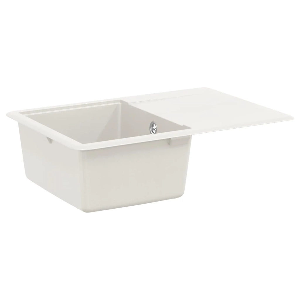 Lavello Bianco 670 x 460 mm 80% Quarzo e 20% Resina CFW5139596