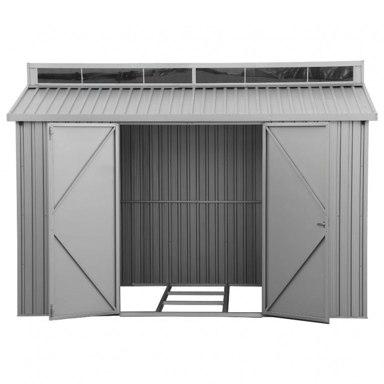 Casetta in Alluminio Alu 10'x6' Duramax 323 x 182 x 230,5 cm colore grigio
