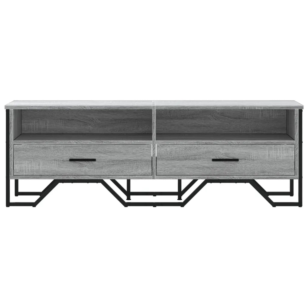 Mobile Porta TV Grigio Sonoma 122x34x41cm in Legno Multistrato 848582