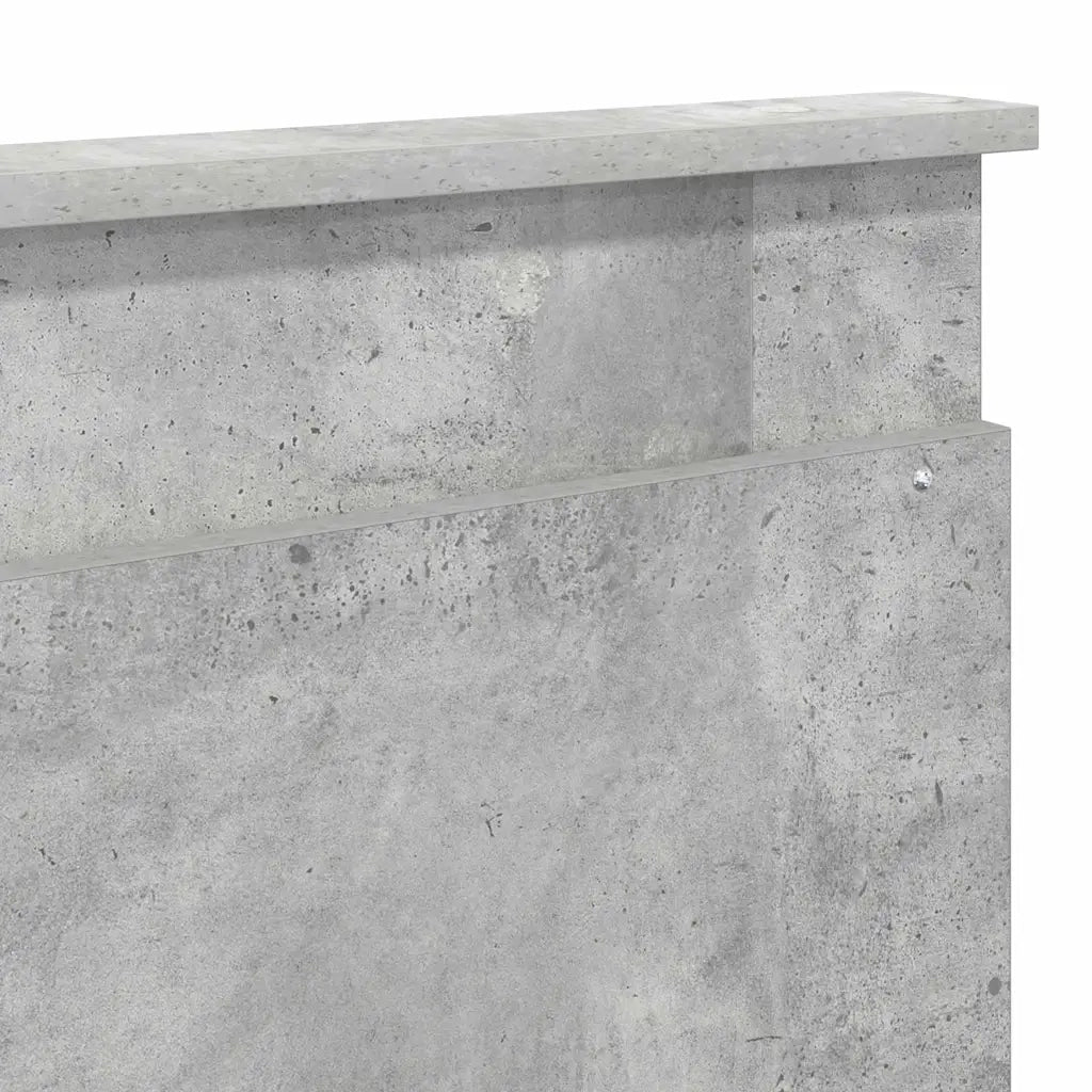Testiera-Testata-Testiera Decorativa Grigio cemento 200 cm Legno multistrato 552152