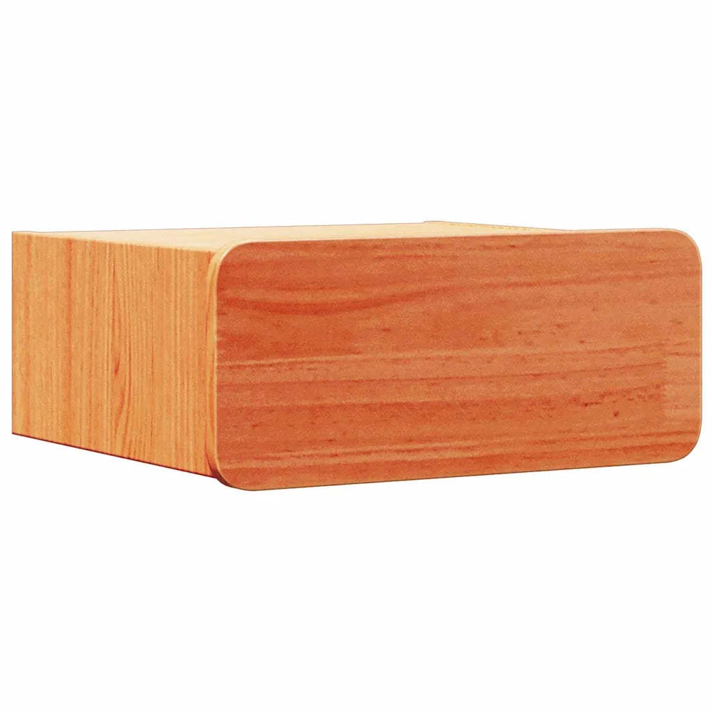 Comodino con cassetto-Tavolino da notte Marrone cerato 39 x 34 x 16,5 cm