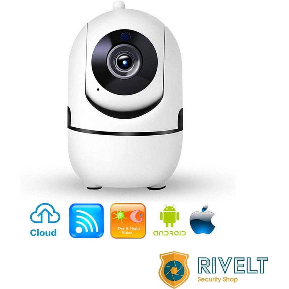 Trade Shop - Telecamera Wi-fi Videocamera Di Sorveglianza Rotazione 360° Ip Cam Baby Monitor -