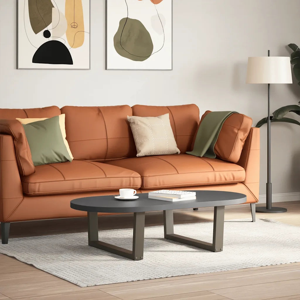 Gambe per Tavolino da CaffÃ¨ a Forma di V 2 pz Acciaio Naturale 70x(30-31,3) cm Acciaio