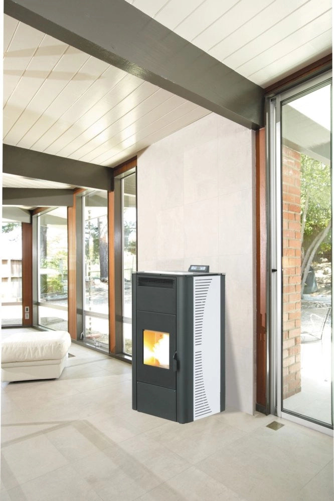 1pz stufa pellet 20 kw king 20 idro bianco cod:ferx.17375