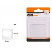 Trade Shop - Gommino Biadesivo Trasparente Quadrato Protezione Casa Pavimenti 50 X 50mm 66105 -