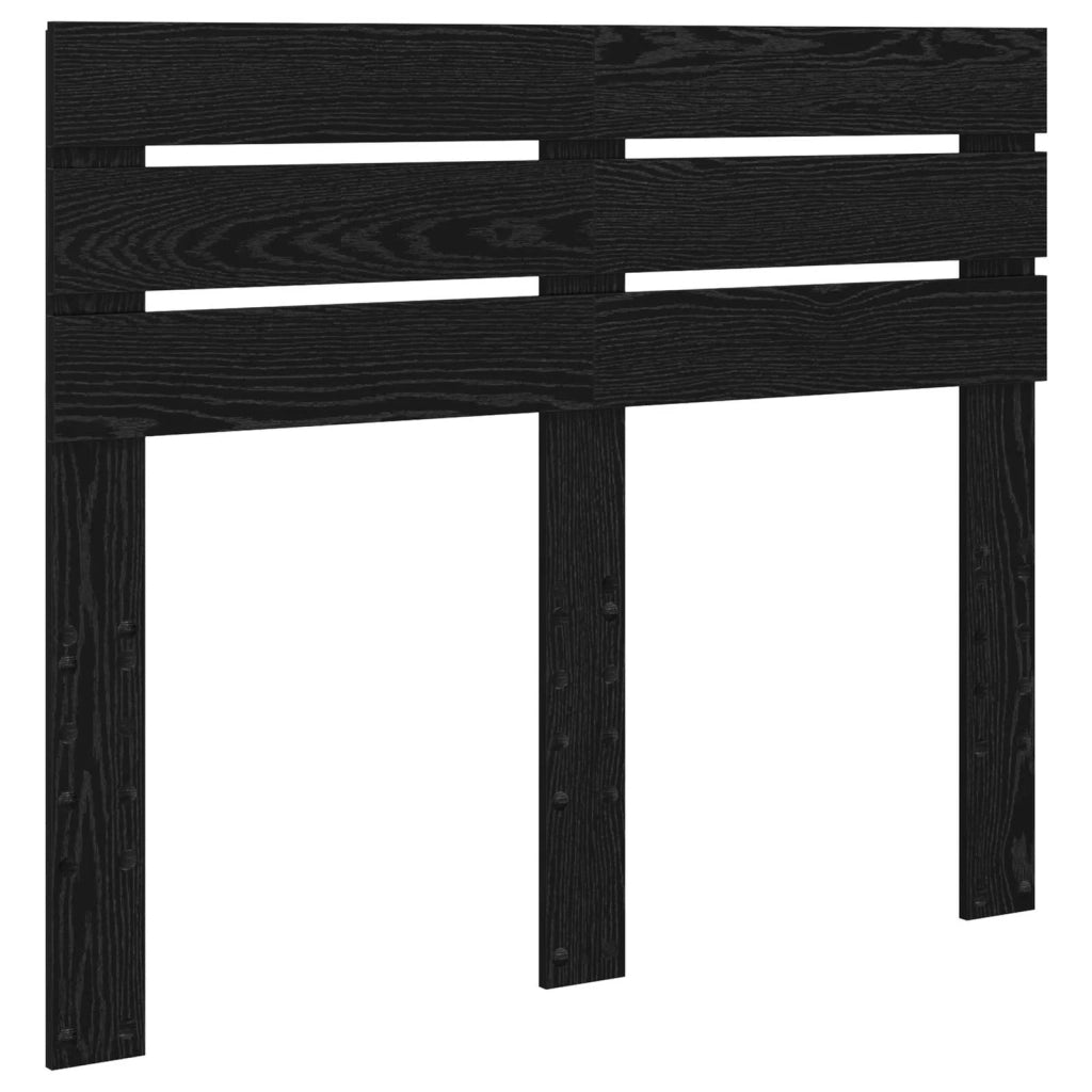 Struttura del letto-Giroletto Nero 135 x 190 cm Pino massello 921229
