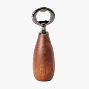 Flesopener in legno, retro, manico in legno di noce, apripetali birra, apripetali corona, retro, sidro, apripetali birra per casa, cucina, bar, ristorante, regalo per bartender