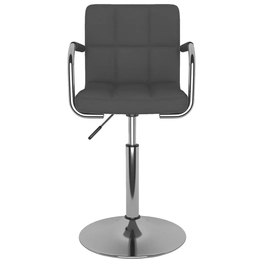 Sedia da Pranzo Grigio Scuro in Tessuto 3087877