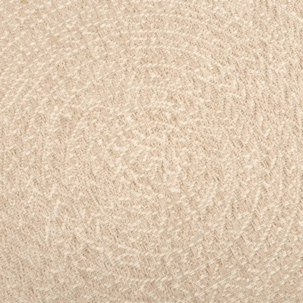 Tappeto ZIZUR Beige 200x200 cm Aspetto Iuta Interni ed Esterni 4010410