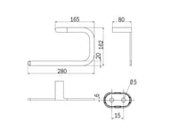 Portasalviette ad anello serie Mito - Inda Finitura:: Nickel Spazzolato