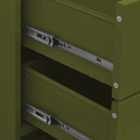 Cassettiera Verde Oliva 80x35x101,5 cm in Acciaio cod mxl 70985