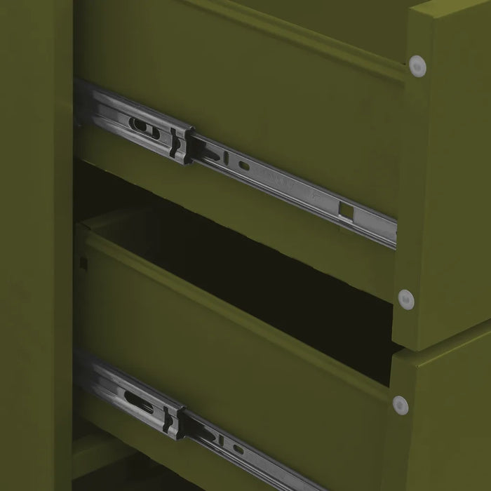 Cassettiera Verde Oliva 80x35x101,5 cm in Acciaio cod mxl 70985