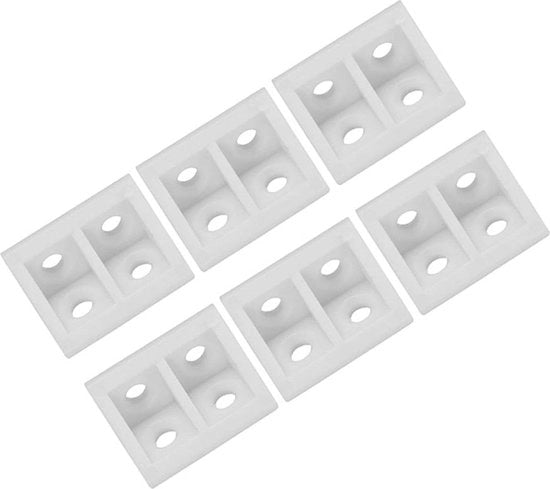 50 Pezzi di Supporto di Angolo in Plastica per Mobili - Accessori di Mobili di Angolo - Kit di Supporti di Mobili - Codice Meubels