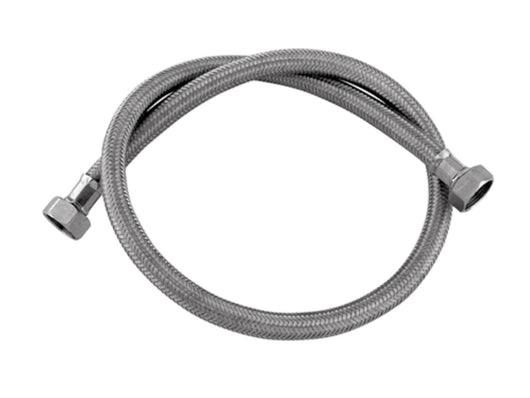 Tubo di carico in treccia di acciaio inox gigante per lavatrice 150 cm