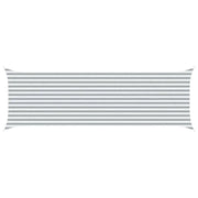 Vela Parasole | Telo Ombra | Vela da ombra solare Grigio chiaro e bianco 6 x 2 m