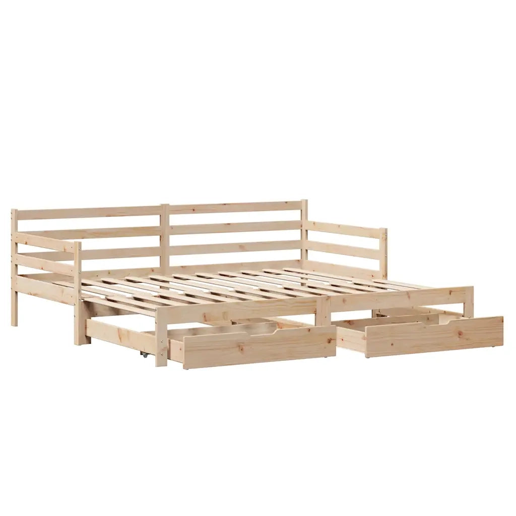 Divano Letto Estraibile con Cassetti senza Materasso 80x200 cm 3302173