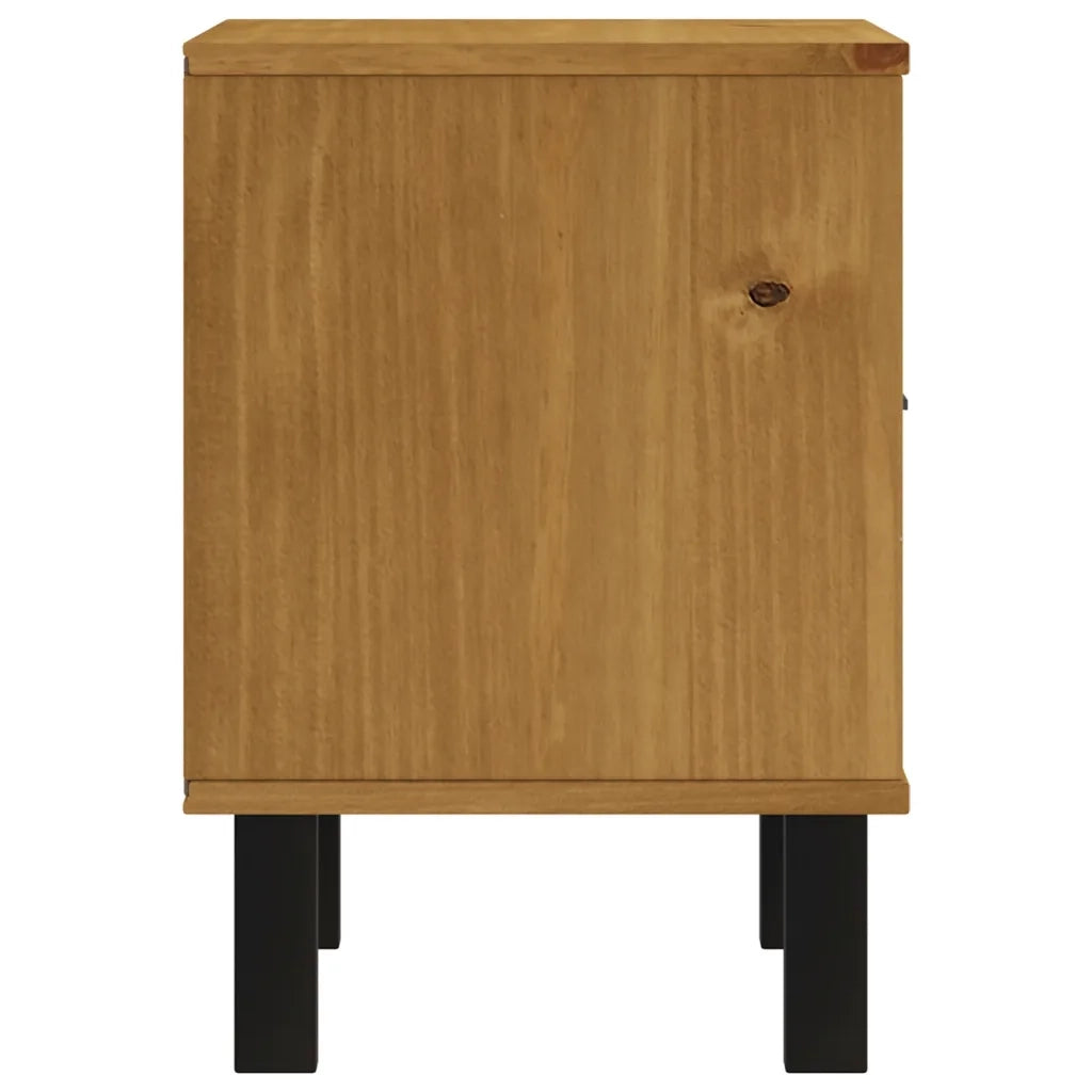 Comodino | Armadio da Notte | Mobiletto da notte FLAM 40x35x50 cm in Legno Massello di Pino