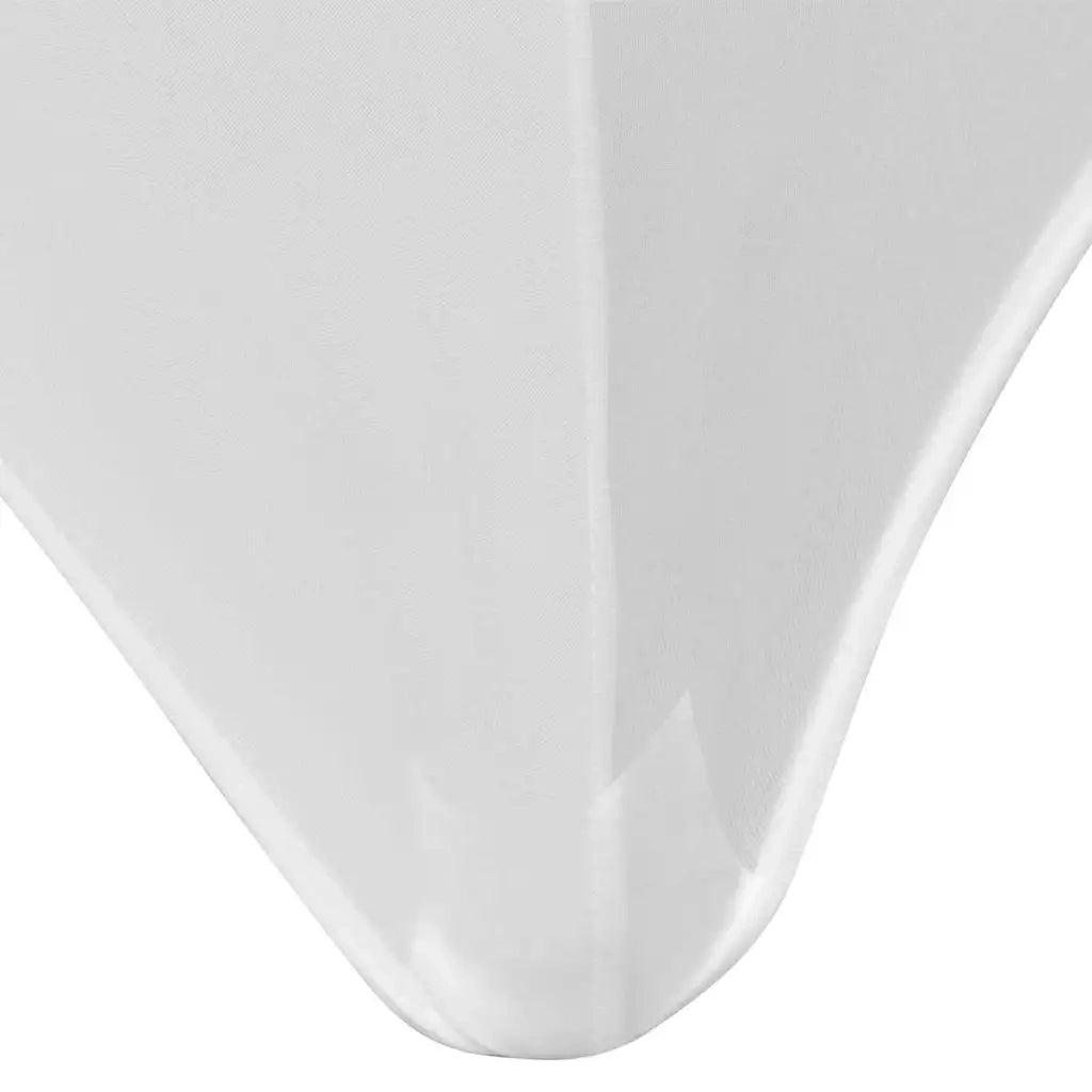 Fodere Elasticizzate per Tavolo 2 pezzi 120x60,5x74 cm Bianche 132033