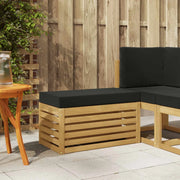 Panca da esterno con cuscino Bianco 80 x 43 x 45 cm 901690