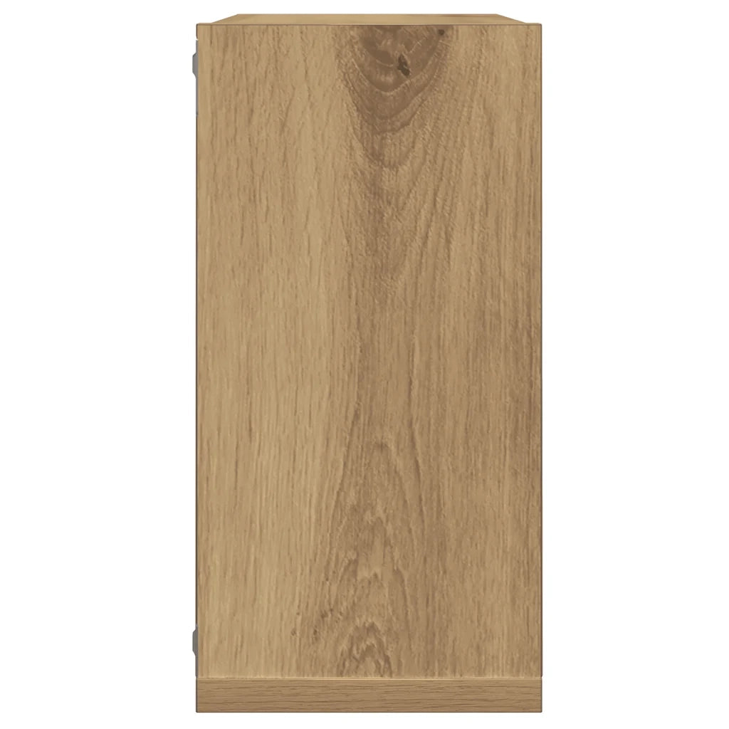 vidaXL Mensole Parete a Cubo 2 pz Artigianale 30x15x30 cm Truciolato