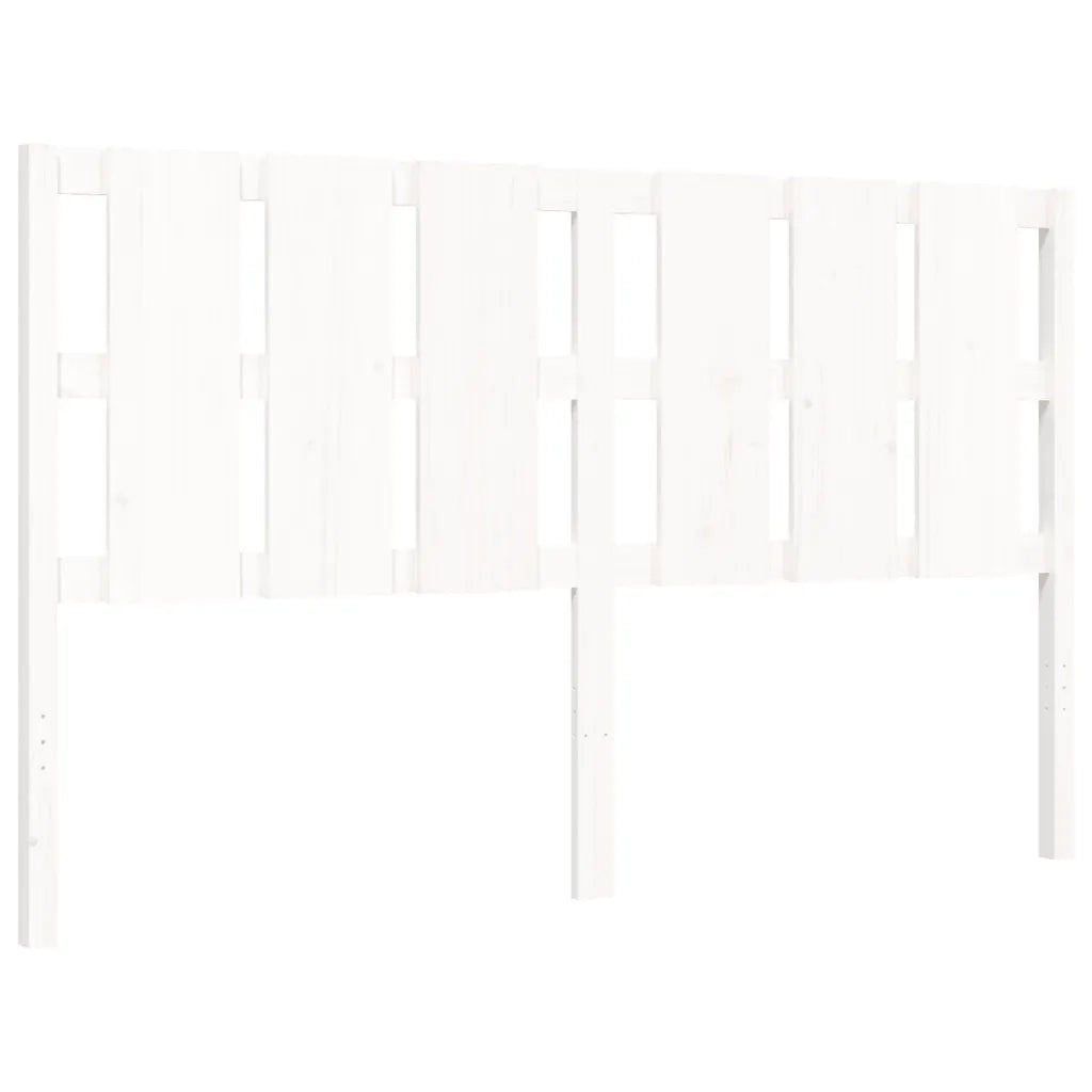 Giroletto senza Materasso Bianco 160x200 cm Legno Massello Pino 3192242