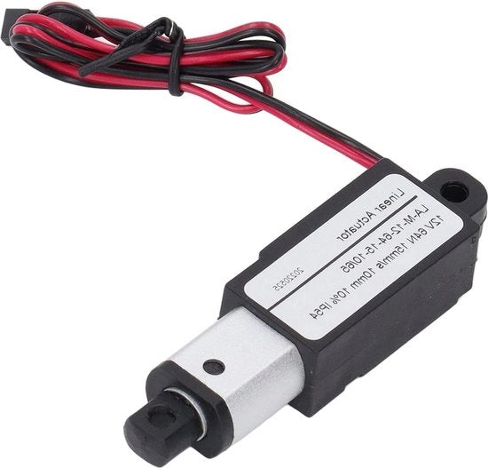 Attuatore lineare microelettrico - Alimentazione DC miniatura - Materiale ABS alluminio - Attuatore di movimento miniaturizzato per macchine agricole - 12V (10mm) - Alta qualità.