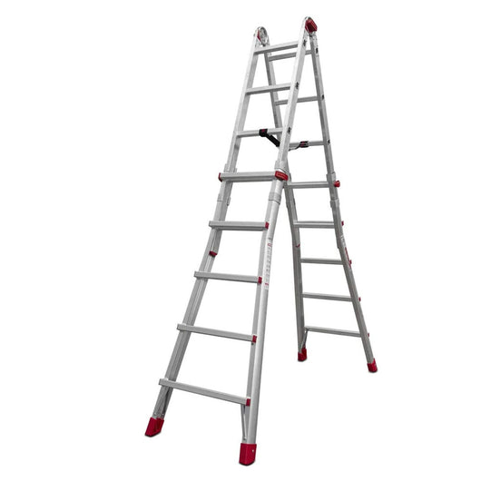 Scala Telescopica in Alluminio Super Teles Professionale Formato: 12+12 gradini